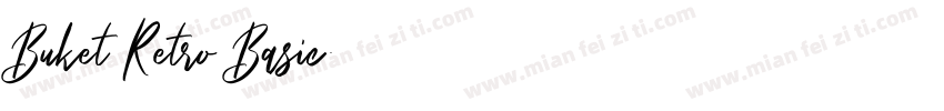 Buket Retro Basic字体转换